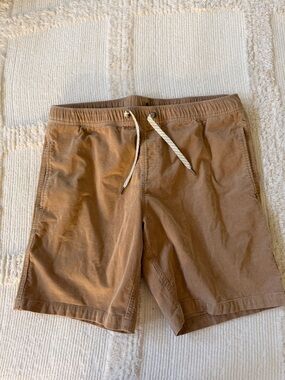 Vuori Corduroy Drawstring Shorts in Tan